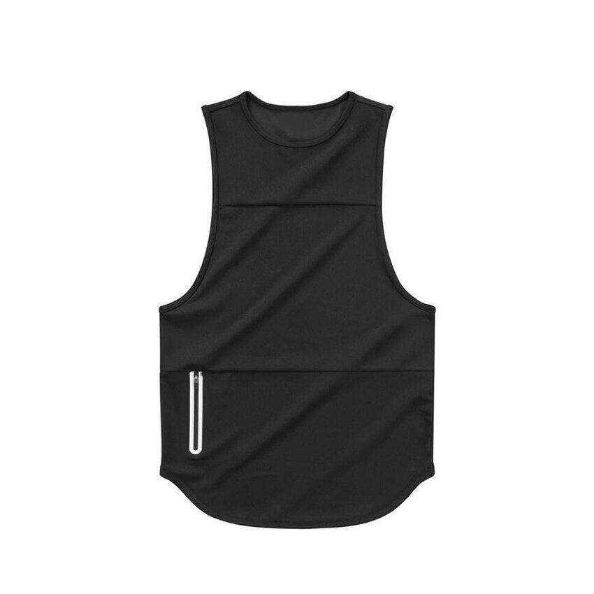 Men Camouflage GYM Tank Top black