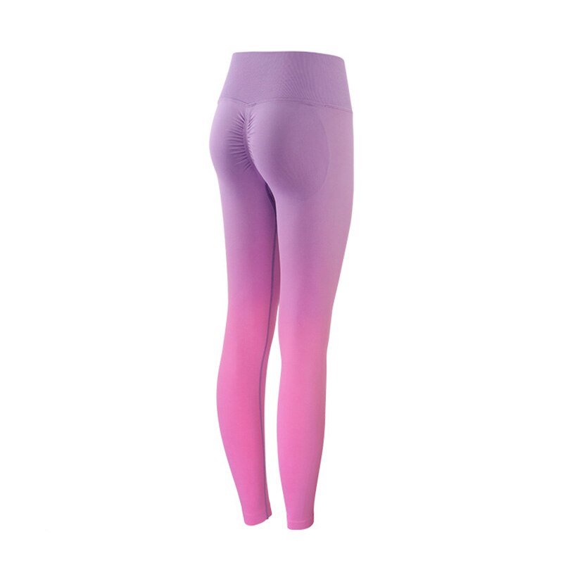 Gradient Women High Waist Yoga Pants