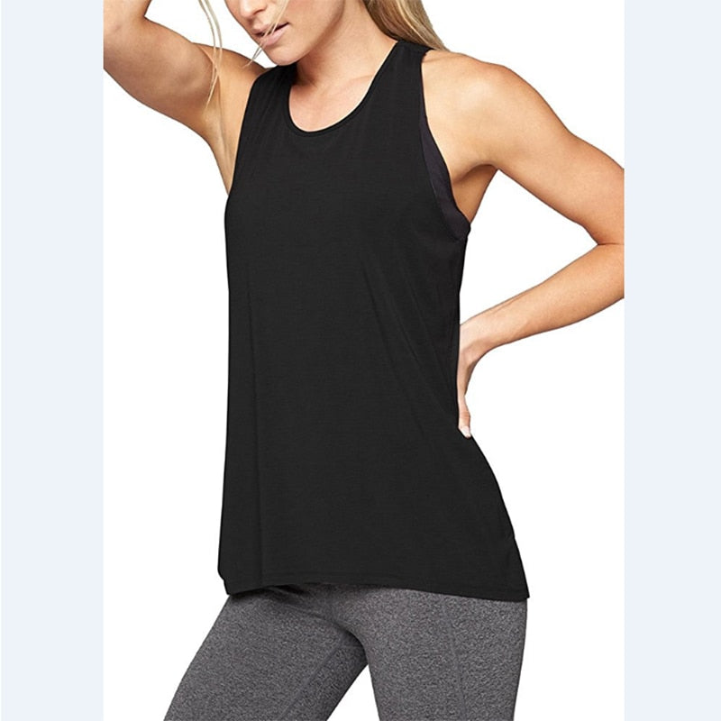 Women Elastic Yoga Top Sport Shirts