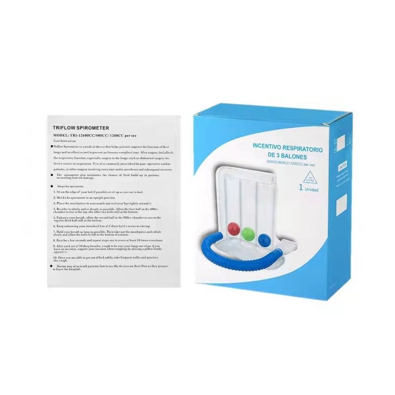 Lung Function Breathing Exerciser 3 Balls