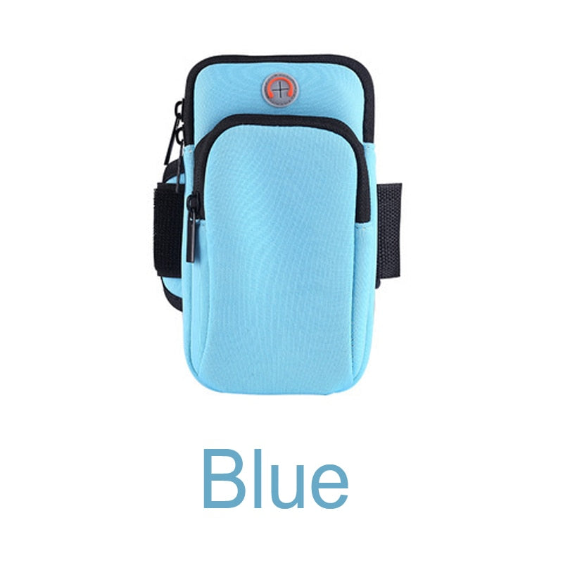 Universal Running Sport Armband Bag Blue Color