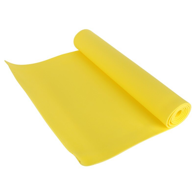 EVA 4mm Thick Dampproof Yoga Mat yellow