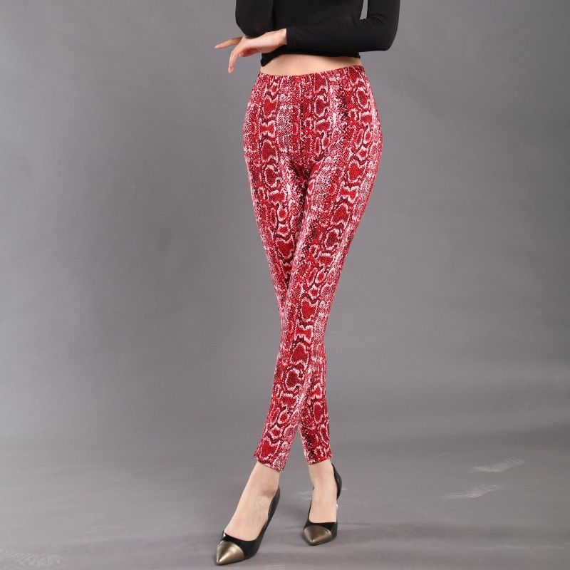 Women Leopard Print Gym Pants