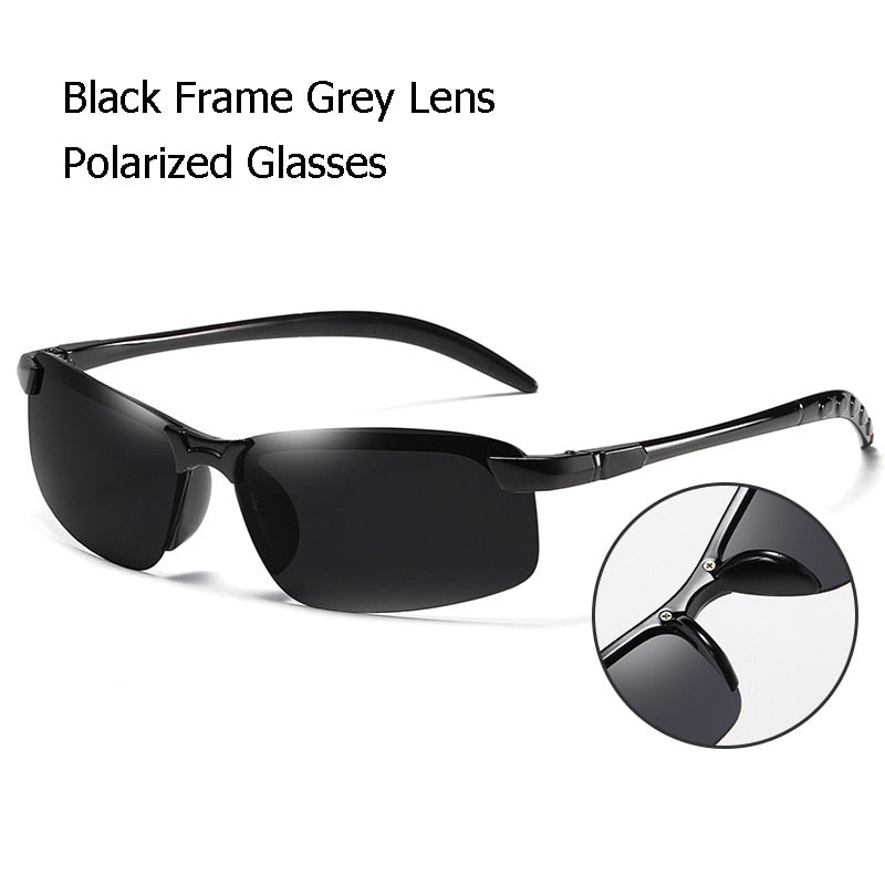 Polarized Fishing Sport Sunglasses Black