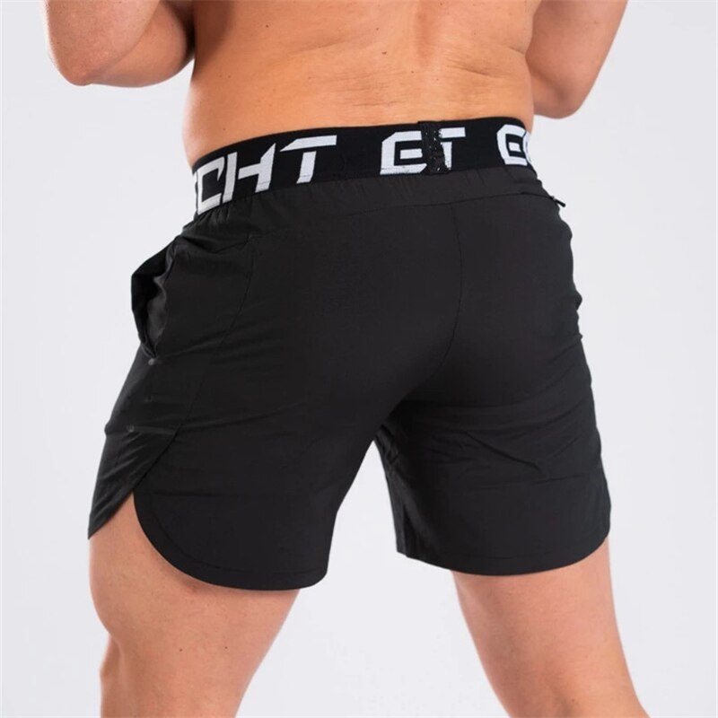 Men Black Workout Sport Shorts