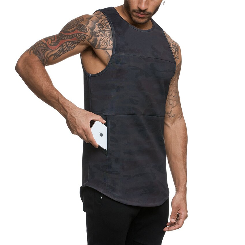 Men Camouflage GYM Tank Top camouflage