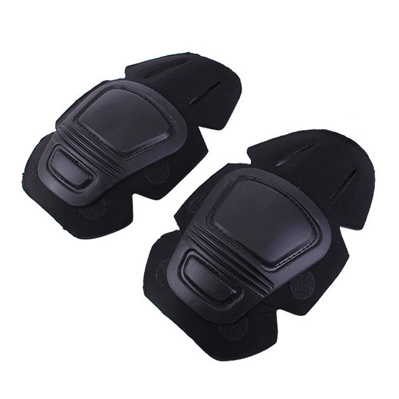 Tactical Knee Elbow Protector Pad 2x Black Kneepad