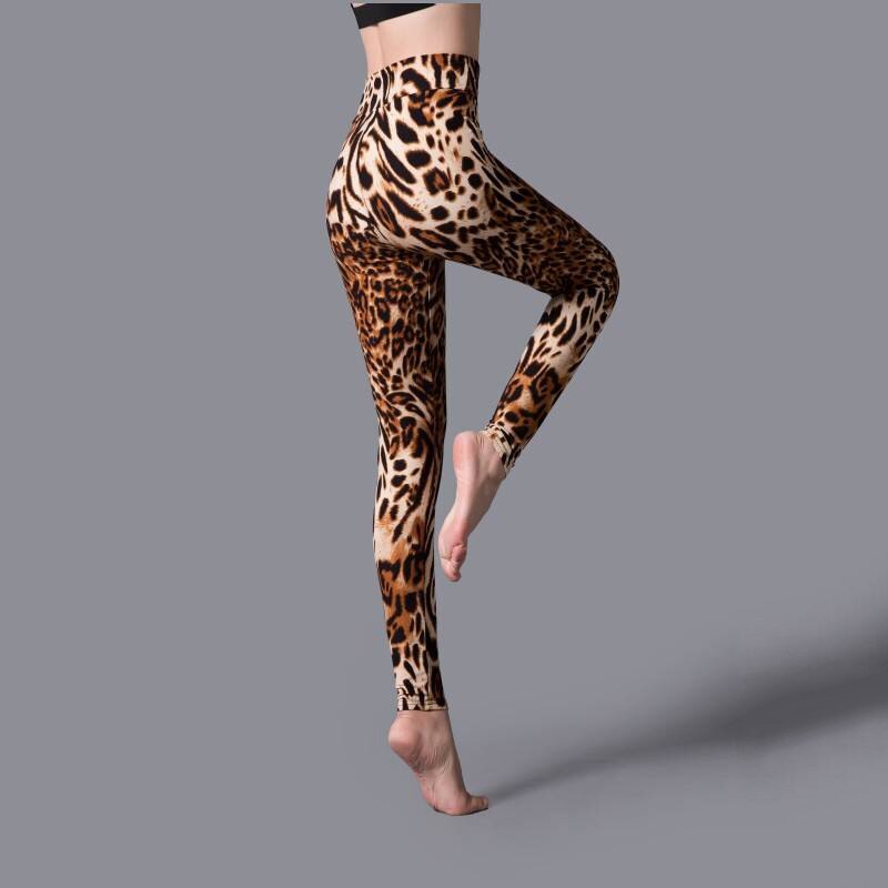 Women Leopard Print Gym Pants