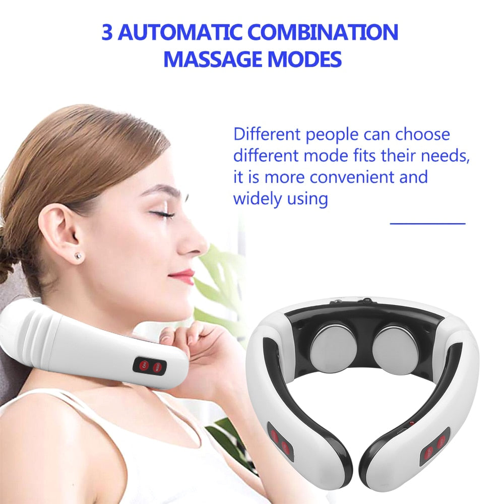 Electric Pulse Heat Neck Cervical Massager