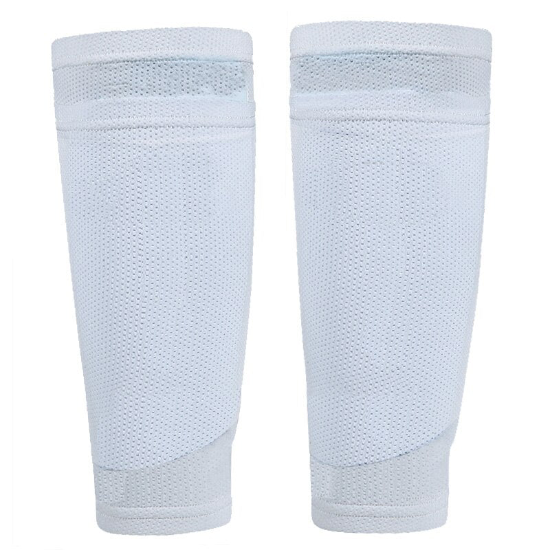 Football Shin Guard Teens Socks Pads Only Socks White