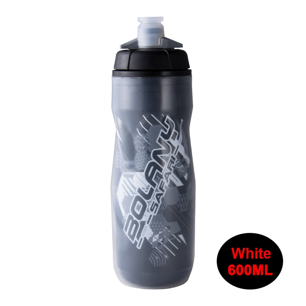 Ice-protected Bicycle Water Bottle White