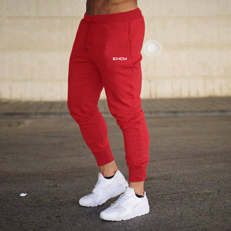 Men pantalon Solid sweatpants Red EHCM Pack of 1