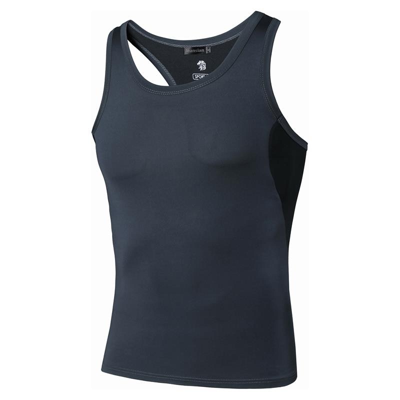 Men's Quick Dry Sleeveless Sport Shirts LSL203-DarkGray China