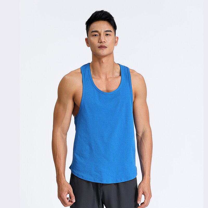 Men Gym Sleeveless Shirt MW1603-Blue