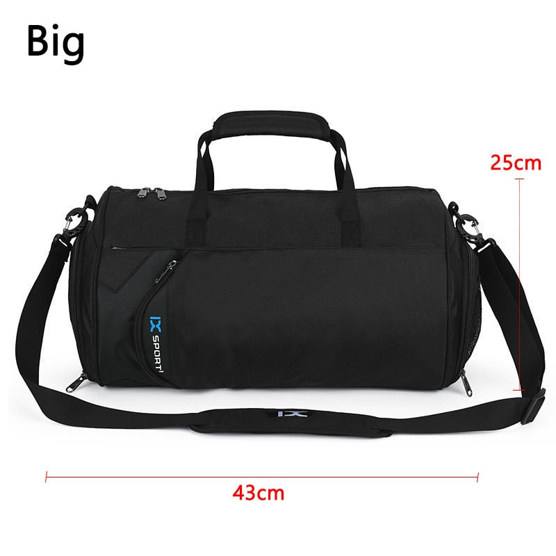 Men Gym Travel Sport Bags Black Big