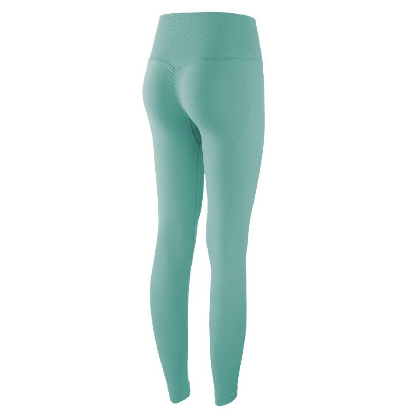 Women Autumn Seamless Yoga Pant green