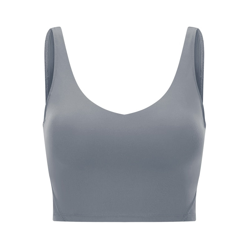 Passion U-Back Women Yoga Bras Streamer Gray