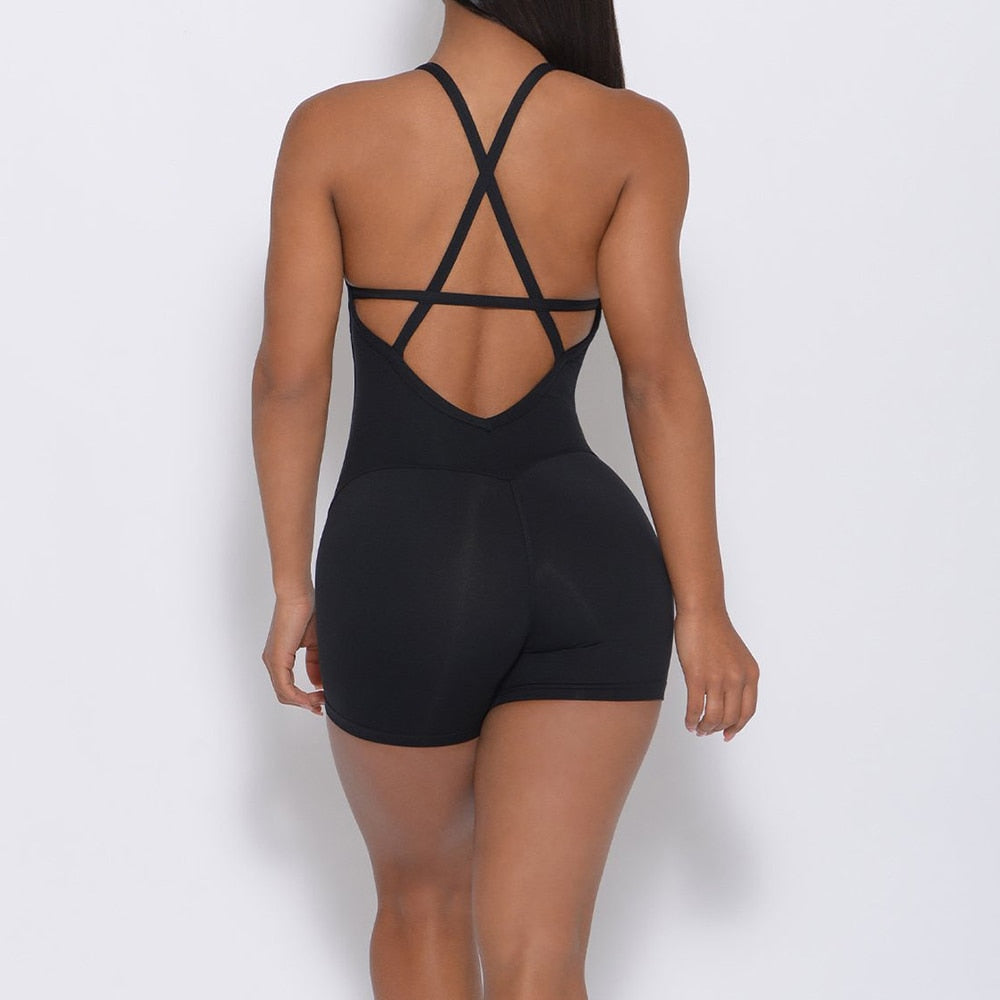 Women Yoga Backless Jumpsuit