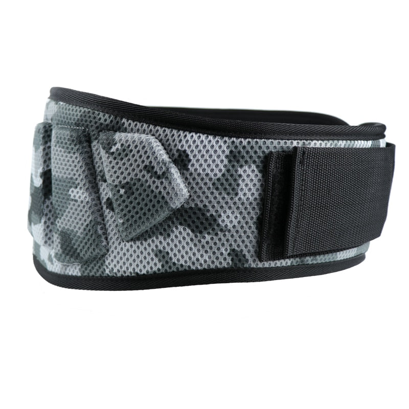 Gym Fitness Weight Lifting Belt camouflage-gray