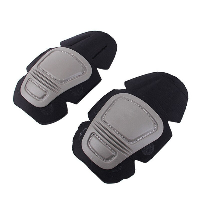 Tactical Knee Elbow Protector Pad 2x Gray Kneepad