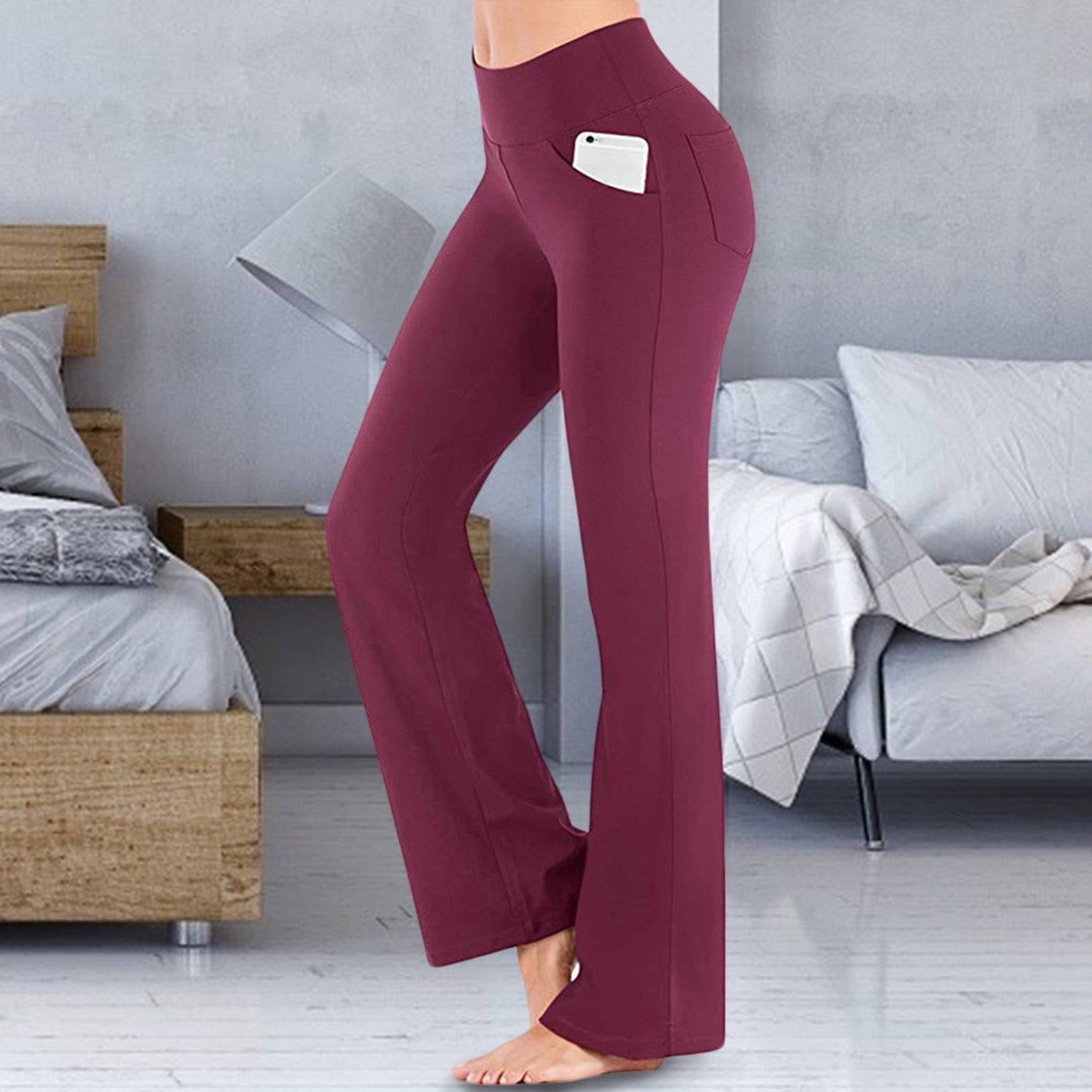 Women High Waisted Sport Trousers