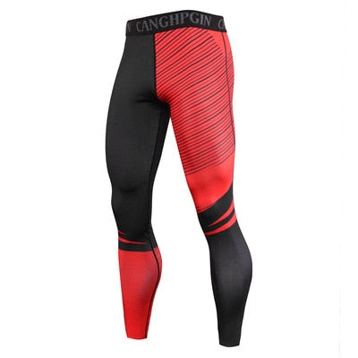 Men Sport Running Tights Leggings