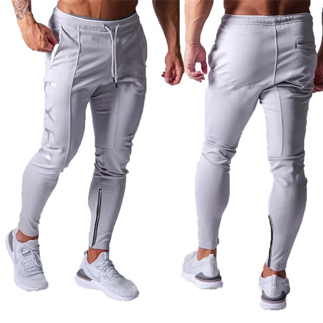 Men Cotton GYM Pants LY-1 grey