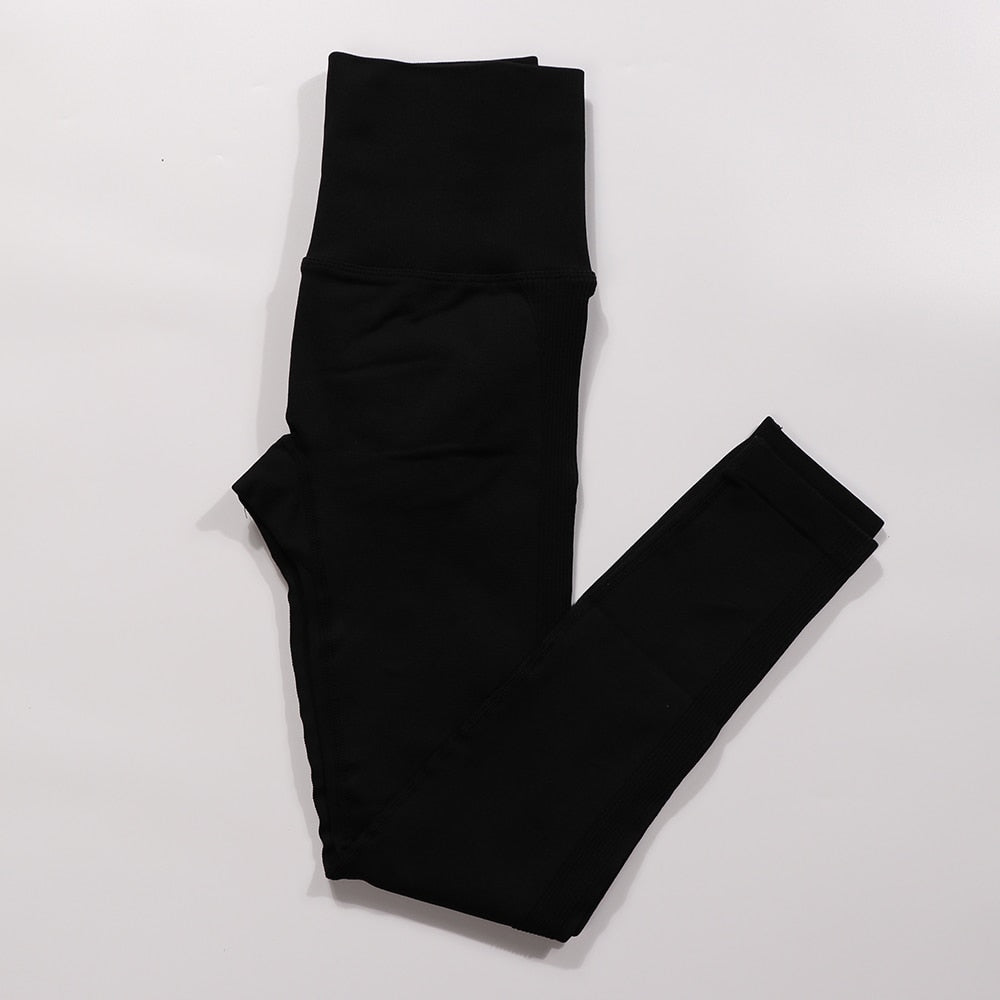 Gym Seamless Workout Clothes 1pcs BlackPant