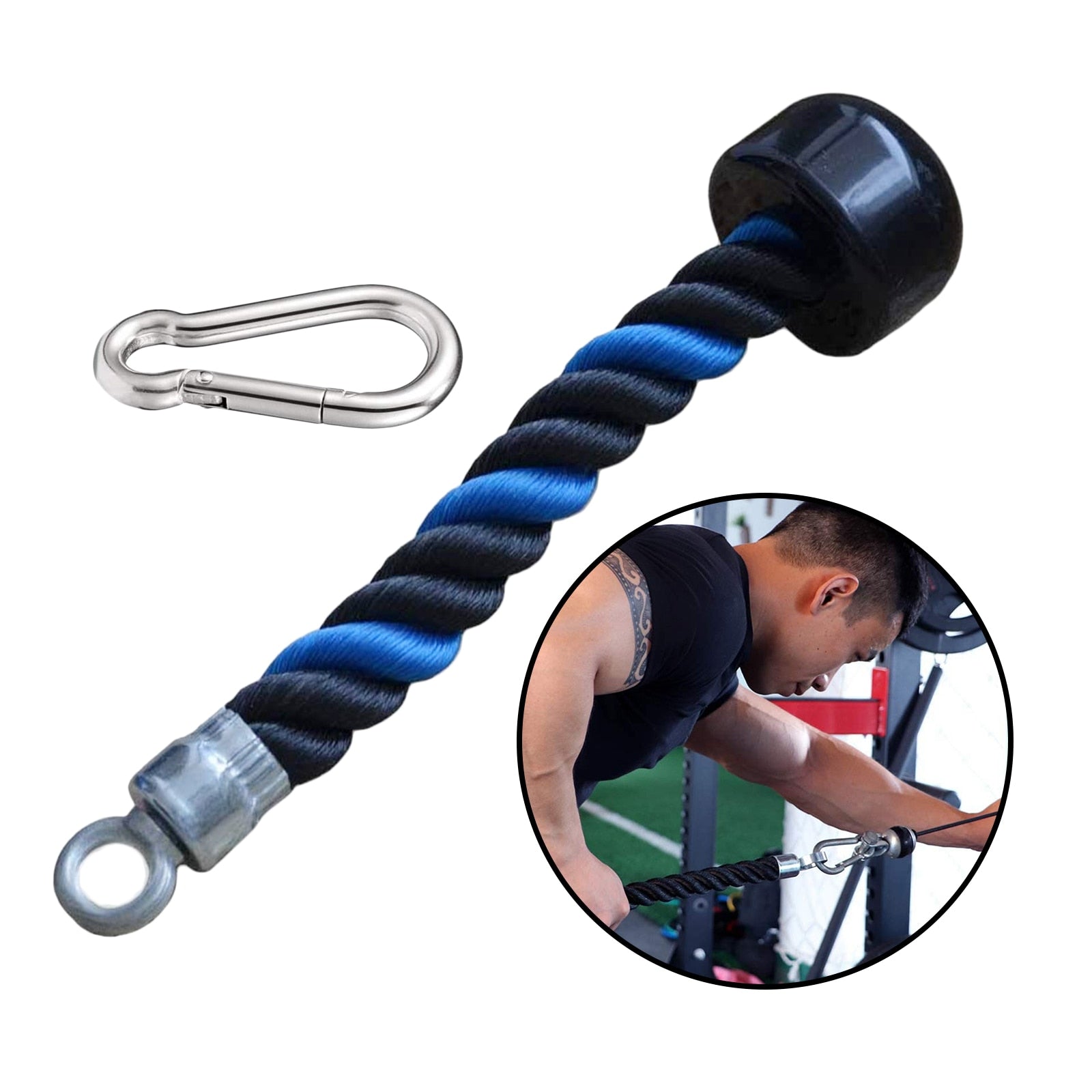 Single Handle Pulley Cable Tie Blue