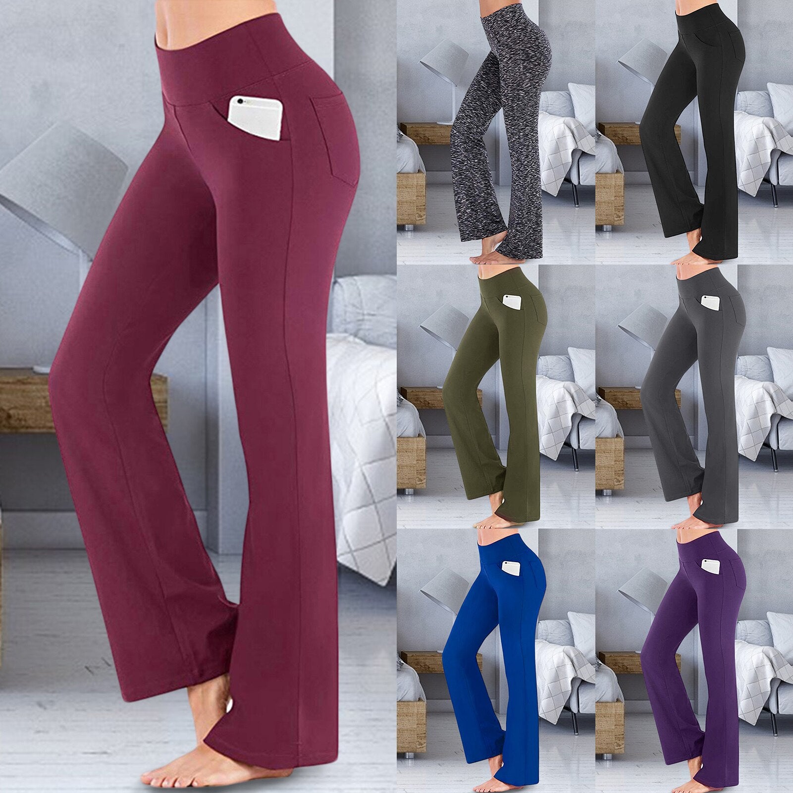 Women High Waisted Sport Trousers