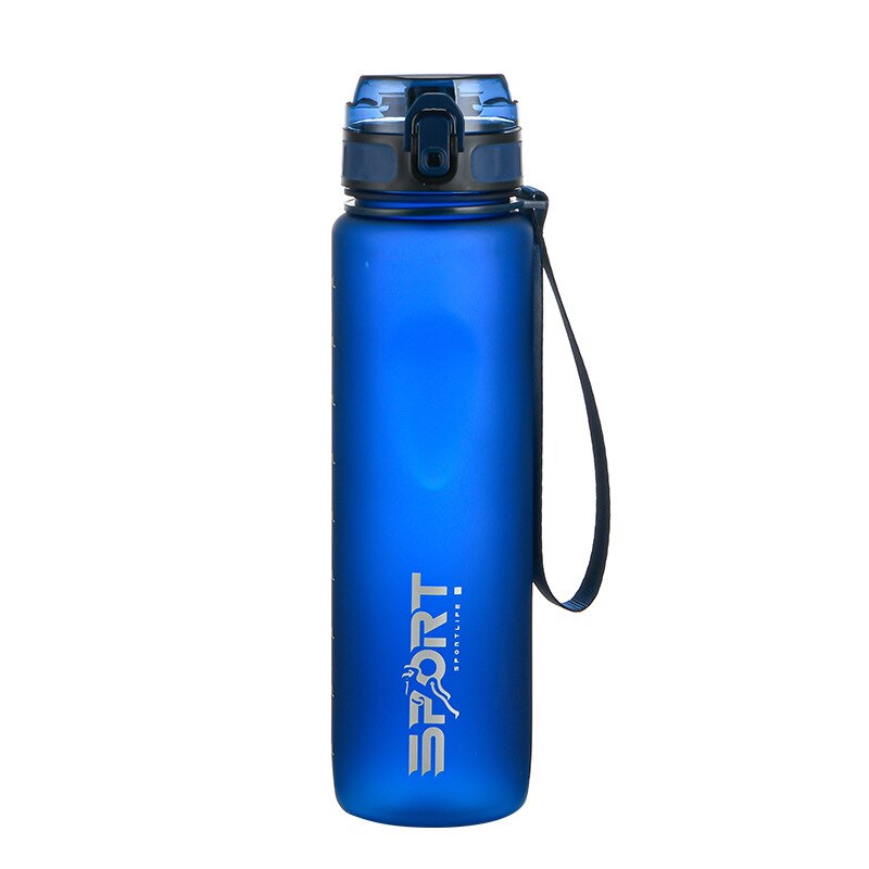 New 1000ML Outdoor Fitness Sports Bottle Deep Blue