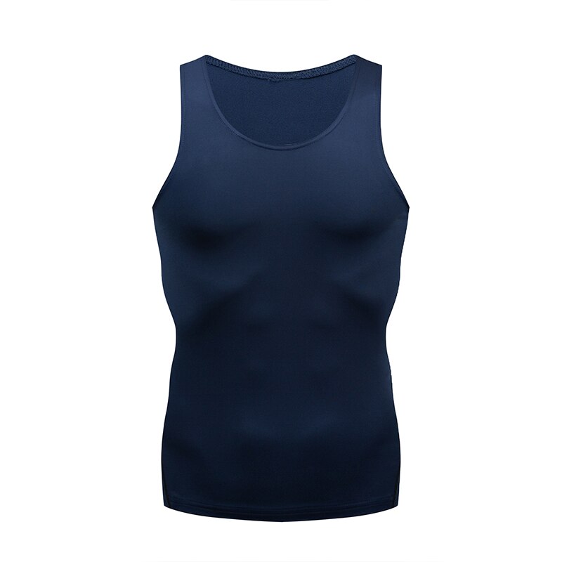 Men Fitness Workout Sleeveless Tank Top Blue