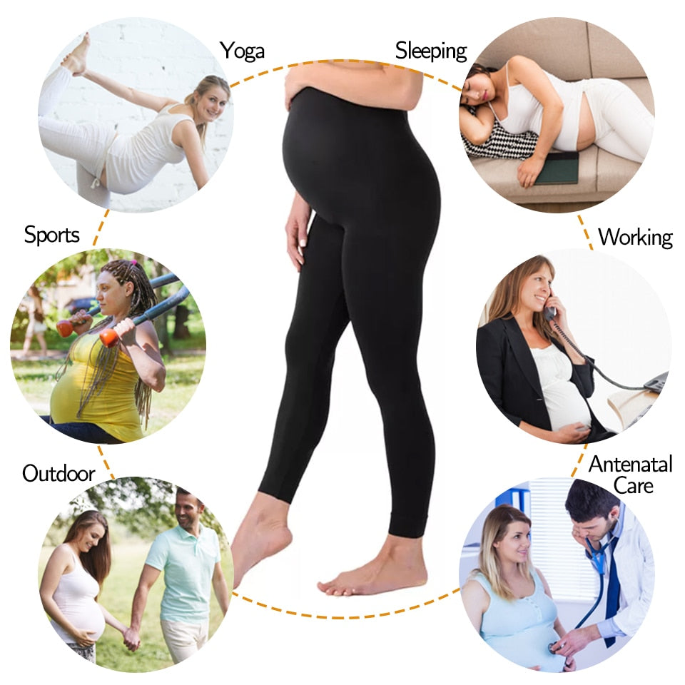 Women High Waist pregnancy Leggings