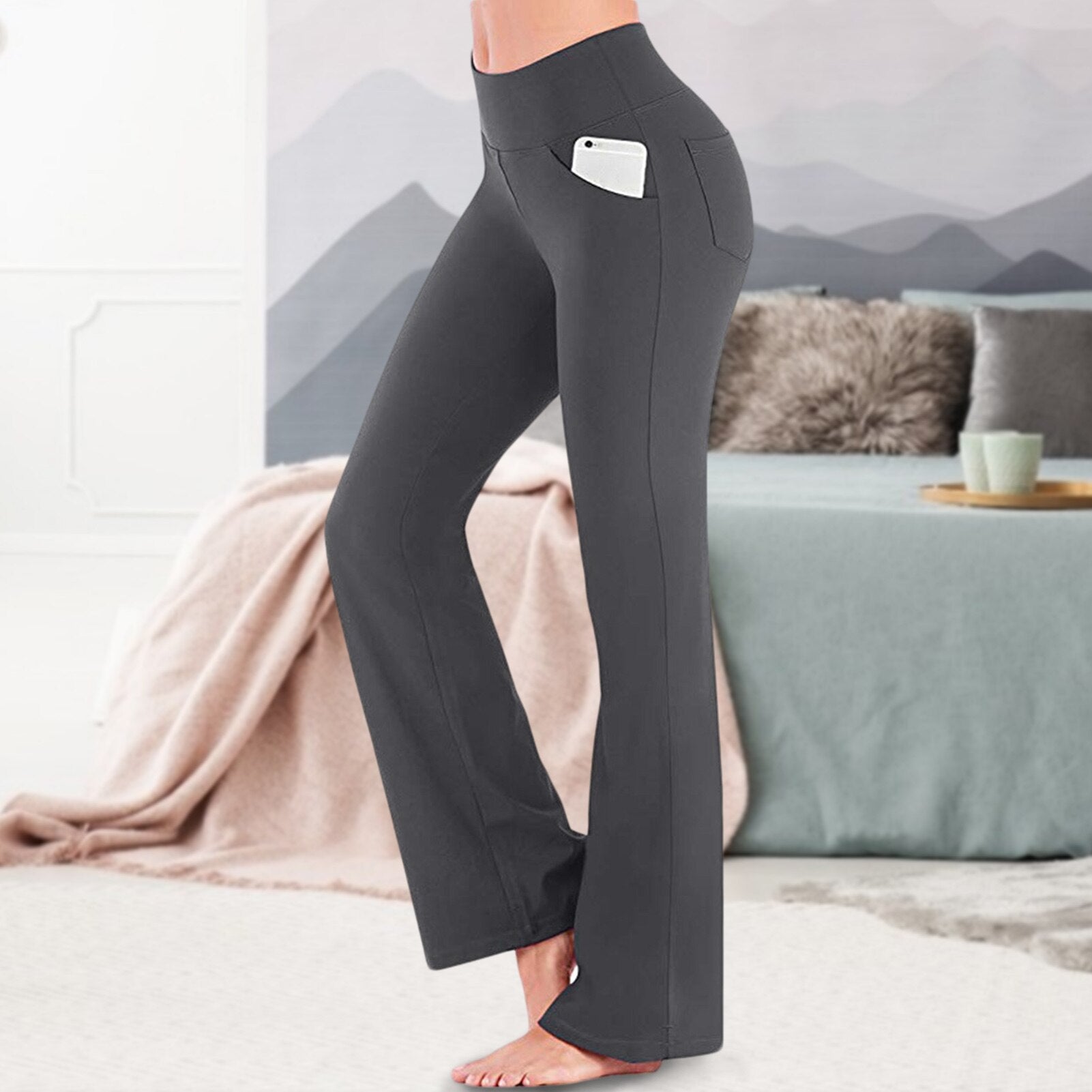 Women High Waisted Sport Trousers