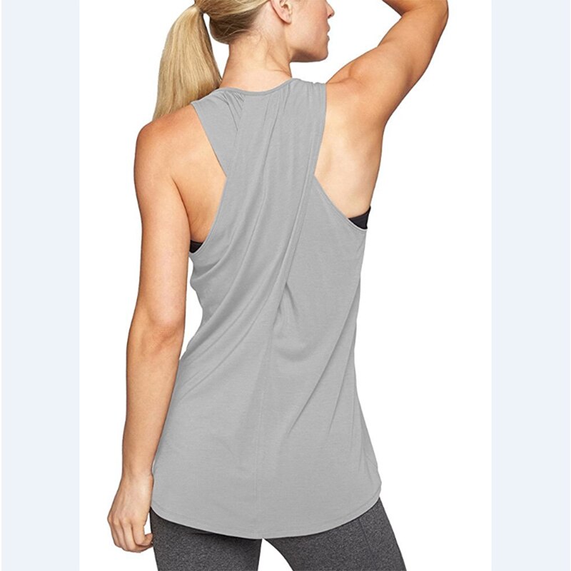 Women Elastic Yoga Top Sport Shirts F
