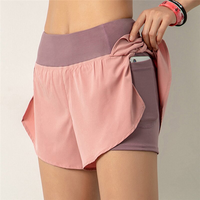 Women Side Pocket Top Spandex Gym Shorts - Body Fuelers