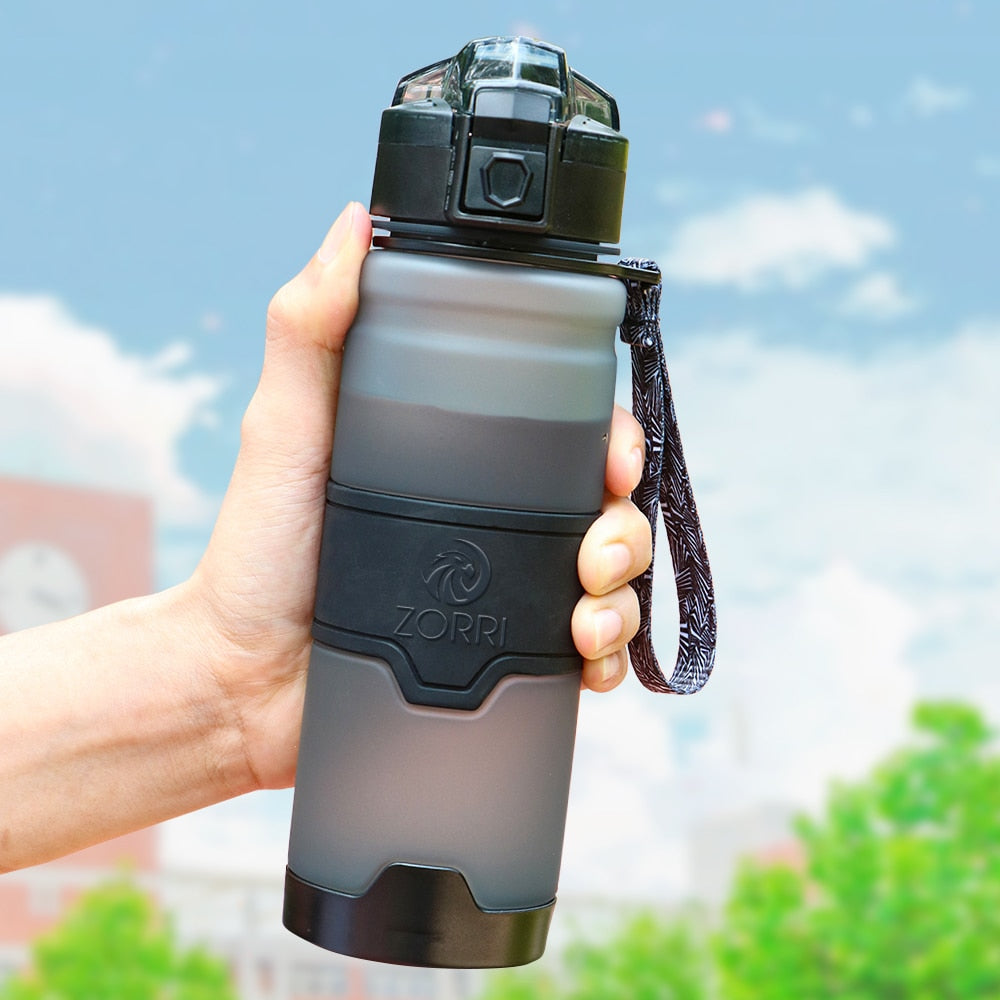 BPA Free Sports Water Bottle Grey