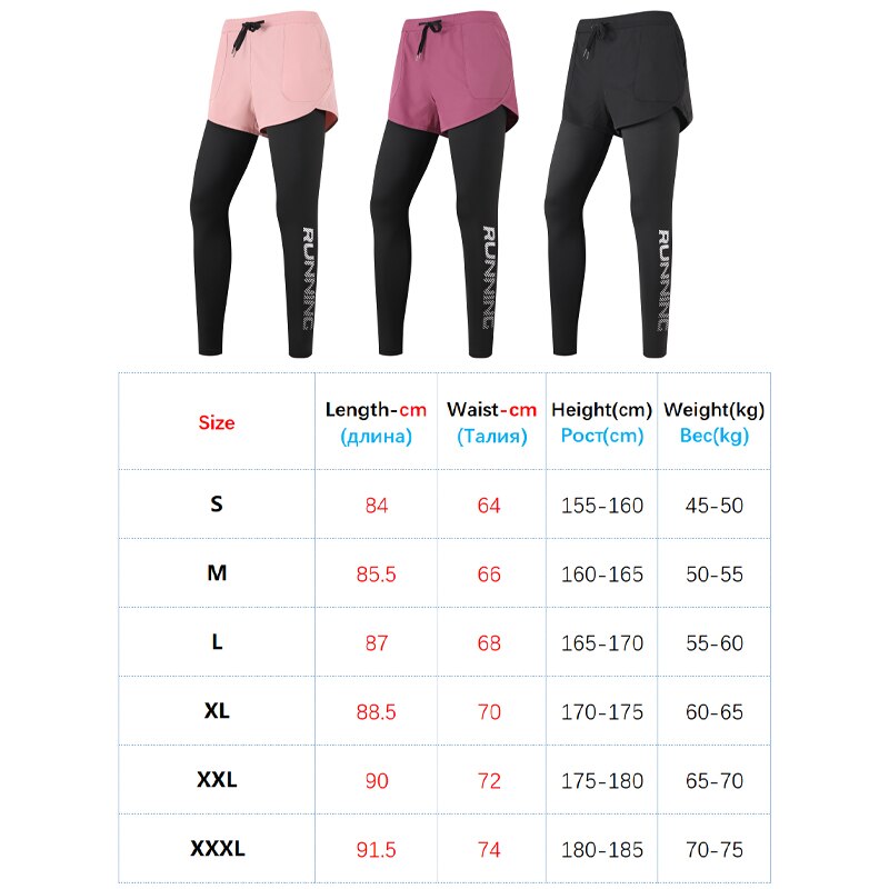 Women 2 In 1 Yoga Trousers