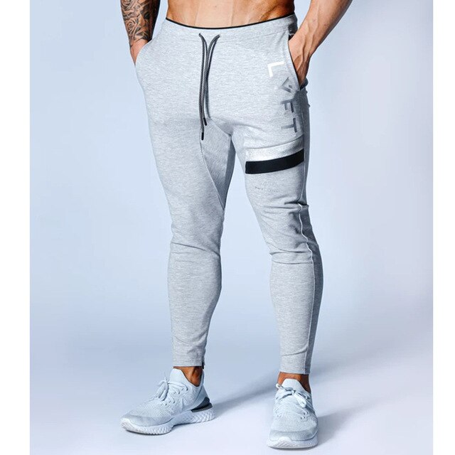 Men Cotton GYM Pants LY-2 grey