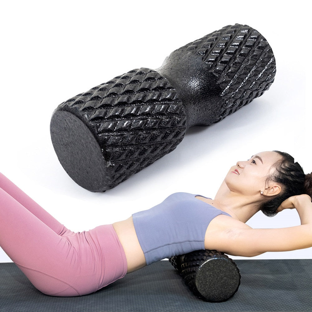 Fitness Yoga Column Foam Roller Black