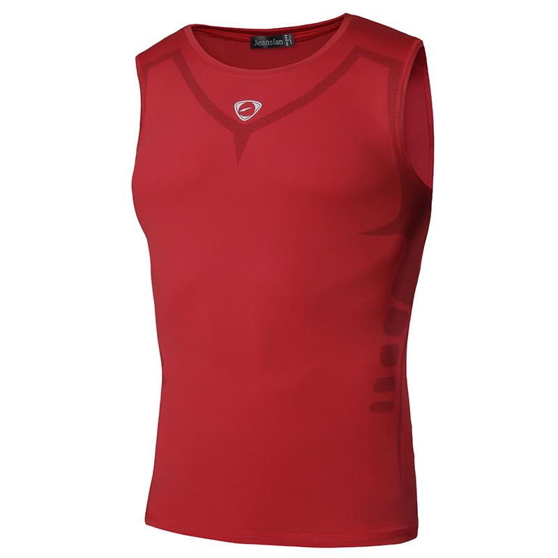 Men's Quick Dry Sleeveless Sport Shirts LSL207-Red China