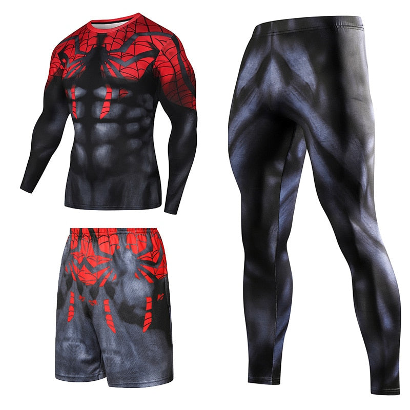 Men Superhero Compression Sport Suits