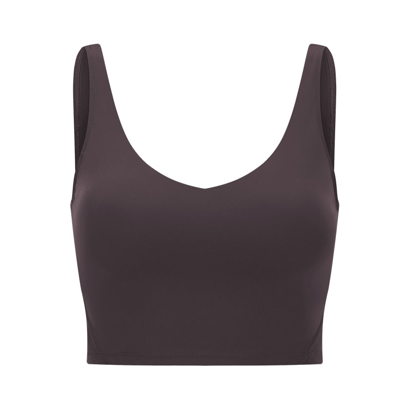 Passion U-Back Women Yoga Bras Deep Carbon Ash