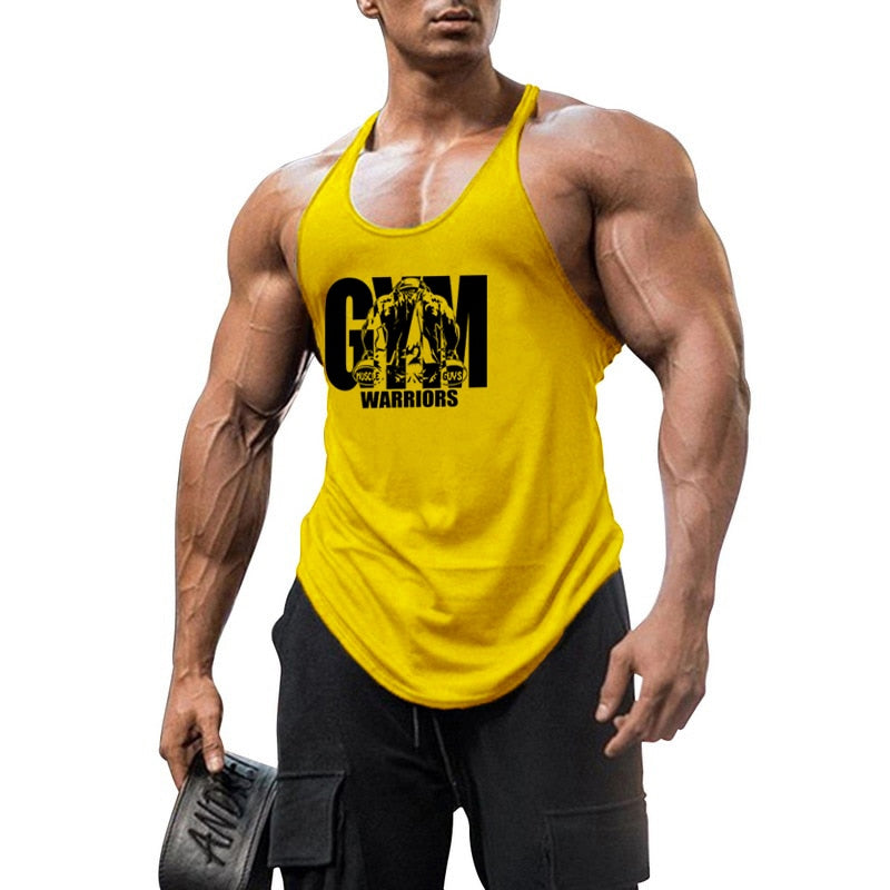 Men Cotton Gym Stringer Tank Top