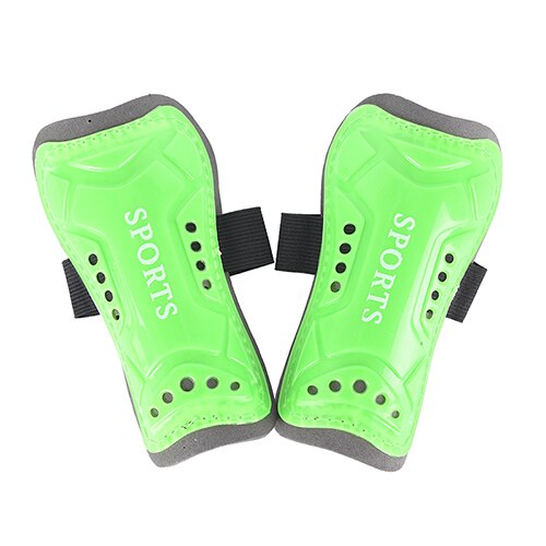 Shin Leg Protector Soccer Light Pad Green