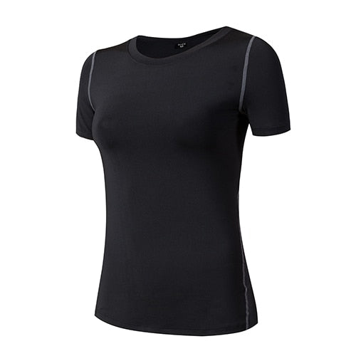 Women Quick Dry Sport Shirt Black
