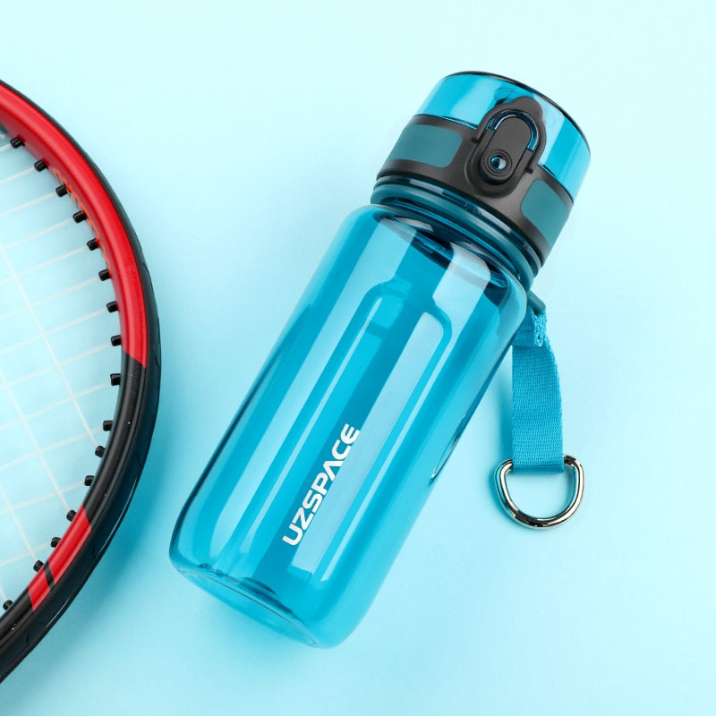 High Capacity Sports Water Bottle 350ml Cyan