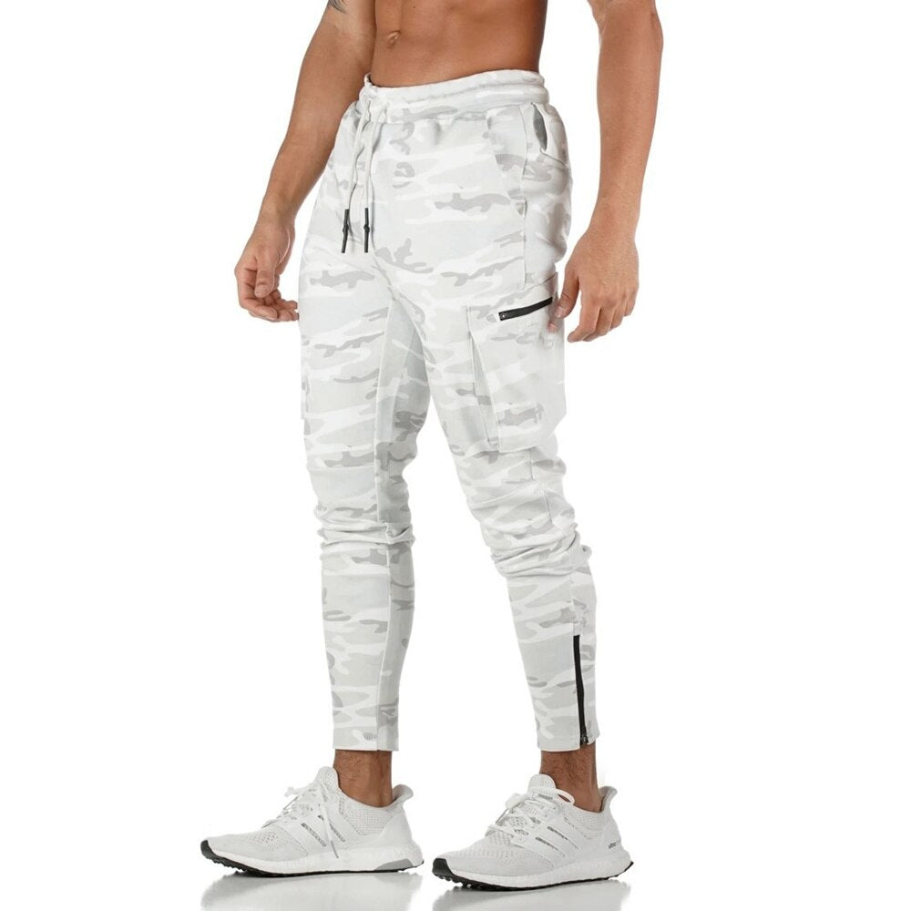 Men Multi-pocket Gym Track Pants