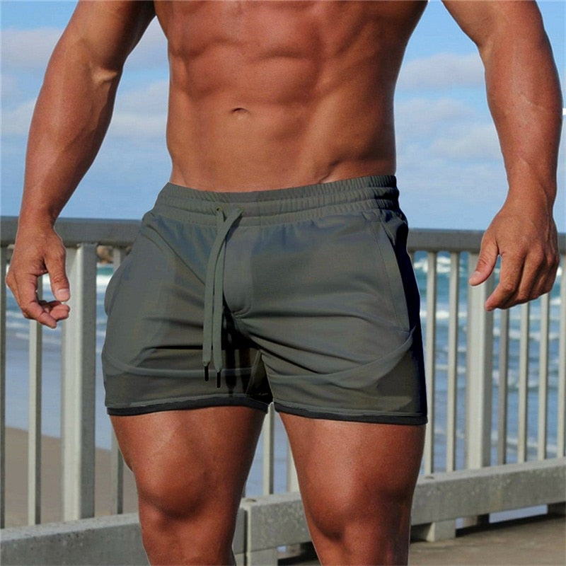 Men Fitness Bodybuilding Shorts