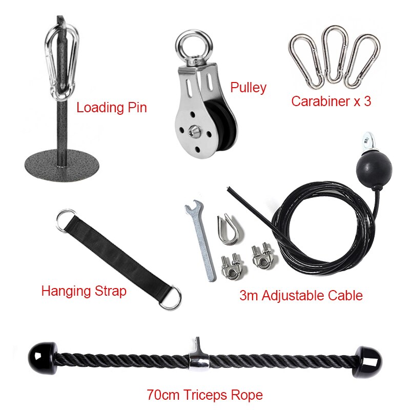 DIY Gym Fitness Pulley Cable Machine as the picture shows 3